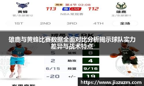 雄鹿与黄蜂比赛数据全面对比分析揭示球队实力差异与战术特点